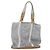 PRADA Mesh Sporttasche aus Nylon mit lackiertem Leder Grau Silber Auth 173584 Braun - Ansicht 3