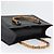 Borsa Tote in Pelle Nera e Oro GUCCI Bamboo 002 0260 Auth LNZ335 Nero D'oro - vista 6