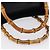 Borsa Tote in Pelle Nera e Oro GUCCI Bamboo 002 0260 Auth LNZ335 Nero D'oro - vista 8
