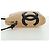 CHANEL Borsa a Spalla Cambon Line Matelassé in Pelle di Agnello Beige Nero CC Auth am10849V - vista 6