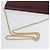 Borsa a Spalla in Pelle Bordeaux con Catena Christian Dior Oro Auth ka2740 - vista 6