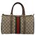 Borsa Boston in PVC beige e oro della linea Sherry GG Supreme di GUCCI 58 02 007 Auth LNZ480 D'oro - vista 2