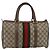 Borsa Boston in PVC beige e oro della linea Sherry GG Supreme di GUCCI 58 02 007 Auth LNZ480 D'oro - vista 3