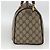 Borsa Boston in PVC beige e oro della linea Sherry GG Supreme di GUCCI 58 02 007 Auth LNZ480 D'oro - vista 4