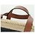 LOEWE - Bolsa Pitch Black Raffia Auth 166974SM Meu Vizinho Totoro do Studio Ghibli Preto Bege - vista 8