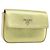 Prada Bolso de cuero dorado Auth gh1740