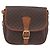 Céline Borsa a Spalla in Tela Macadam CELINE in Pelle PVC Marrone Oro Auth LNZ209 D'oro - vista 2