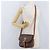 Céline Borsa a Spalla in Tela Macadam CELINE in Pelle PVC Marrone Oro Auth LNZ209 D'oro - vista 24