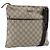 Borsa a Spalla GG Supreme in PVC Beige e Argento di GUCCI 141626 Auth 172783