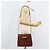 Borsa a Spalla Gancini in Pelle Marrone Oro Auth 172650 di Salvatore Ferragamo D'oro - vista 23