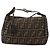 FENDI Zucca Canvas Handtasche braun schwarz silber authentisch bs33118 - Ansicht 2