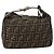 FENDI Zucca Canvas Handtasche braun schwarz silber authentisch bs33118 - Ansicht 3