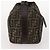FENDI Zucca Canvas Handtasche braun schwarz silber authentisch bs33118 - Ansicht 5