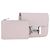 Hermès HERMES Portafoglio Constance Slim Pelle Rosa Argento Auth 172366SM