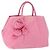 PRADA Borsa a mano in nylon rosa oro Auth 172515A D'oro
