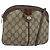 Borsa Sherry Line GG Supreme Web di GUCCI in PVC beige e oro 904 02 047 Auth ARZ346 D'oro