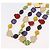 COLLANA FRASE BRASSERIE LOUIS VUITTON Metallo Multicolore LV Auth BA11148V - vista 8