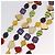 COLLANA FRASE BRASSERIE LOUIS VUITTON Metallo Multicolore LV Auth BA11148V - vista 9