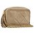 CHANEL Borsa a Spalla Matelassé in Pelle di Agnello Beige Oro CC Auth gh1759 D'oro