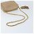 CHANEL Borsa a Spalla Matelassé in Pelle di Agnello Beige Oro CC Auth gh1759 D'oro - vista 7