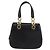 Borsa a mano Gancini in pelle nera e oro Salvatore Ferragamo Auth ARZ224 Nero D'oro - vista 3