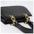 Borsa a mano Gancini in pelle nera e oro Salvatore Ferragamo Auth ARZ224 Nero D'oro - vista 6