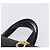 Borsa a mano Gancini in pelle nera e oro Salvatore Ferragamo Auth ARZ224 Nero D'oro - vista 8