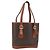 Céline Borsa a mano in tela Macadam CELINE in pelle PVC marrone oro Auth gh1781 D'oro