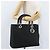 Sac à main Canage en nylon noir et argent Christian Dior Auth bs32773 Argenté - vue 23