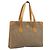 Gucci Borsa tote Micro GG Supreme in PVC beige e oro Auth ki6459 D'oro