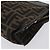 Clutch in tela Zucca FENDI Nero Marrone Auth mr2022 - vista 9