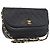 CHANEL Borsa a Spalla Matelassé in Pelle di Agnello Nera Oro CC Auth bs33642 Nero D'oro
