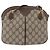 Gucci Borsa GG Supreme Web Sherry Line PVC Beige Oro 904 02 047 Auth LNZ296 D'oro - vista 3