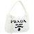 PRADA Pochette Borsa a Mano Pile Bianca Auth 166238M Bianco