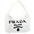 PRADA Pochette Borsa a Mano Pile Bianca Auth 166238M Bianco - vista 2