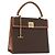 Céline Borsa a mano in tela Macadam CELINE in pelle PVC marrone oro Auth 172507 D'oro