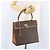 Céline Borsa a mano in tela Macadam CELINE in pelle PVC marrone oro Auth 172507 D'oro - vista 24