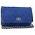 Borsa a Spalla CHANEL Chain Matelassé 2.55 in Tela Blu Navy Argento CC Auth 171466A