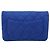 Borsa a Spalla CHANEL Chain Matelassé 2.55 in Tela Blu Navy Argento CC Auth 171466A - vista 3