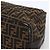 Bolsa de mão em canvas Zucca FENDI preta e marrom Auth 172749 - vista 11