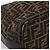 Bolsa de mão em canvas Zucca FENDI preta e marrom Auth 172749 - vista 12