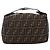 Bolsa de mão em canvas Zucca FENDI preta e marrom Auth 172749 - vista 2