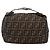 Bolsa de mão em canvas Zucca FENDI preta e marrom Auth 172749 - vista 3