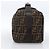 Bolsa de mão em canvas Zucca FENDI preta e marrom Auth 172749 - vista 4
