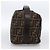 Bolsa de mão em canvas Zucca FENDI preta e marrom Auth 172749 - vista 5