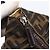 Bolsa de mão em canvas Zucca FENDI preta e marrom Auth 172749 - vista 9