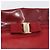 Borsa Tote Vala in pelle rossa e oro Auth LNZ476 di Salvatore Ferragamo Rosso D'oro - vista 14