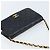 CHANEL Borsa a Spalla Matelassé in Pelle Nera con Catena Dorata CC Auth gh1758 Nero D'oro - vista 6