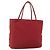 PRADA Borsa a mano in nylon rosso argento Auth bs33614