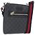 Borsa a Spalla Gucci GG Supreme Sherry Line PVC Nero Argento 523599 Auth gh1751